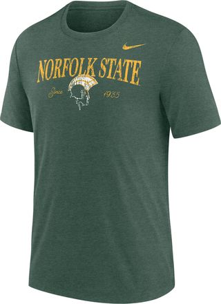 Nike Mens College (Norfolk State University) Tri-Blend Short-Sleeve T-Shirt in Green | M21372NSUN25-FIR