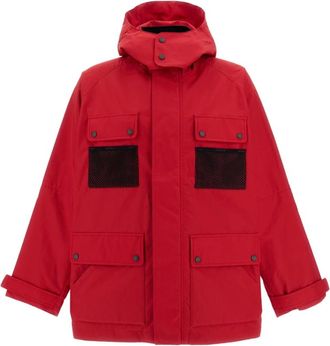 Junya Watanabe Wr-J911 Ventile Jacket - Heren - Parka Jassen - Rood - S - Katoen - Jassen