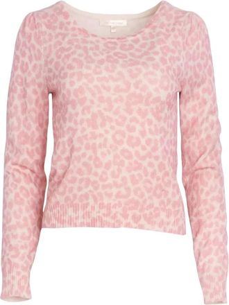 LoveShackFancy Polka Dot trui Margarita - Dames - Ronde hals truien - Roze - M - Katoen - Truien & Vesten