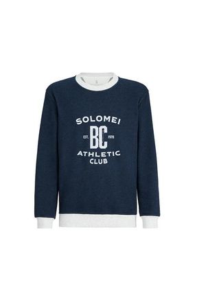 Brunello Cucinelli Cotton French terry sweatshirt in Navy Blue at Nordstrom, Size Xxx-Large Eu