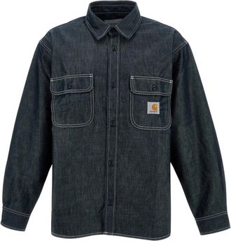 Carhartt Work in Progress Norco Overshirt - Heren - Spijkerjassen - Blauw - S - Katoen - Jassen