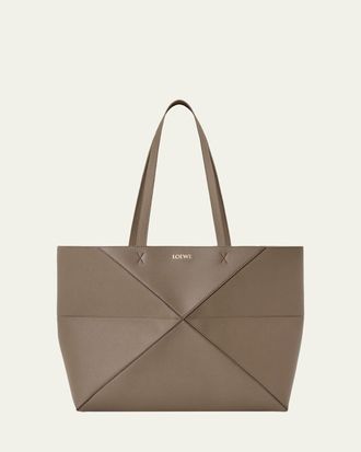 Loewe Puzzle Fold Tote Bag in Leather