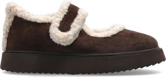 INUIKII Shearling M.j. - Dames - Pantoffels - Bruin - 41 EU - Leer - Schoenen