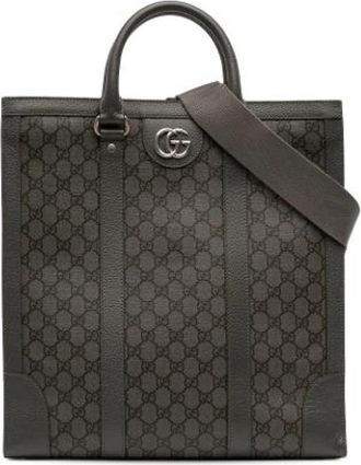 Gucci Pre-owned Satchel - Dames - Vintage Shopper - Grijs - ONE Size - Leer - Vintage