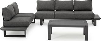 BIZZOTTO Flexible Premium Gartenlounge Konnor - Anthrazit
