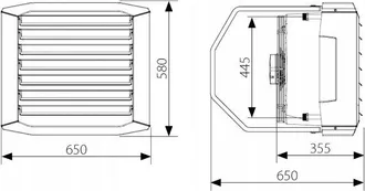 Lowa Radiador De Agua Caliente Lowa Leo L2 50.4 Kw Ventilador 3 Velocidades