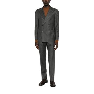 Tagliatore Heren, Pakken, Grijs, Maat: 2XL Wol