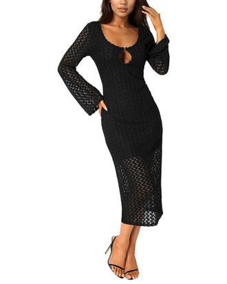 Bebe Crochet Midi Dress