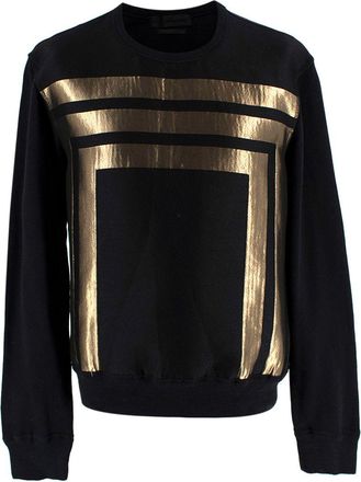 Alexander McQueen Black And Gold Sweatshirt Size S