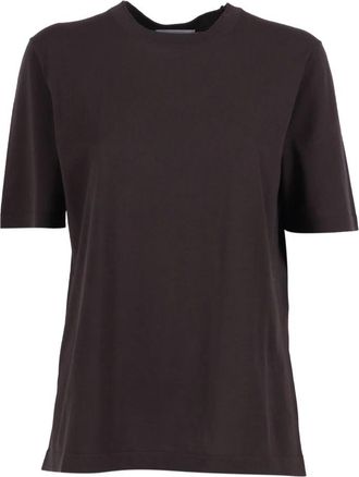 KANGRA Girocollo M-Manica Rasato Calato - Heren - T-shirts - Bruin - XL - Tops