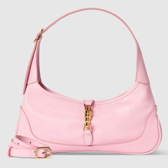 Gucci Jackie Slim Medium Shoulder Bag, Pink, Leather