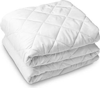 Bare Home Quilted Waterproof Mattress Protector - Split Head King in White at Nordstrom