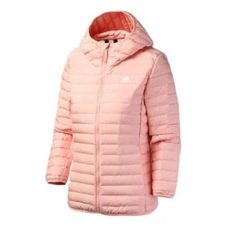 adidas (WMNS) adidas Varilite Soft Hooded Jacket Asia Sizing Pink DZ1496