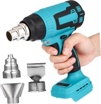 OEM Soplador De Aire Caliente Inal&aacute;mbrico Port&aacute;til De 18 V Con Boquillas, Pistola De Calor El&eacute;ctrica Para Reparaci&oacute;n Y Soldadura De Componentes Electr&oacute;nic