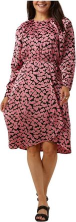 Co'Couture Flashy Heart Jurk - Dames - Korte kleedjes - Roze - XS - Polyester - Kleedjes