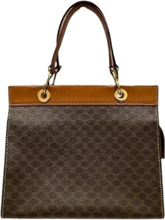Celine Pre-owned Handbags, female, Brown, Size: ONE SIZE Pre-owned Macadam PVC Leather Handbag