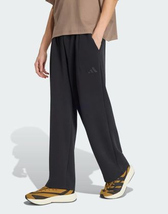 adidas Soft Lux - Pantaloni dritti neri-Nero