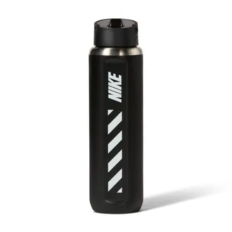 Nike Recharge Stainless-Steel Straw Bottle (24oz) in Black | N1013812-068