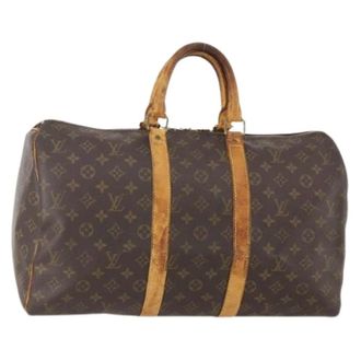 Louis Vuitton Pre-owned Weekend Bags, female, Brown, Size: ONE SIZE Pre-owned Vintage Boston Bag