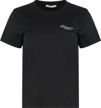 Givenchy T-shirt van katoen met Stamp-print - Dames - T-shirts - Zwart - L - Katoen - Tops