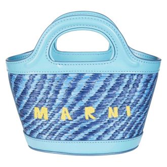 Marni Handbags, female, Blue, Size: ONE SIZE Tropicalia Micro
