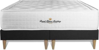 Royal Palace Bedding Royal Palace Bedding - Base tapizada negro + Colchón con espuma viscoelástica 180 x 200