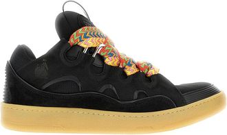 Lanvin Curb Sneakers - Heren - Sneakers - Zwart - 40 EU - Leer - Schoenen