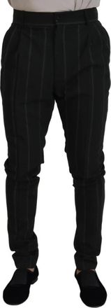 Dolce & Gabbana Suit Broeken - Heren - Nette broeken - Zwart - XL - Wol - Broeken