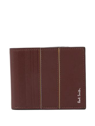 Paul Smith striped leather wallet - Bruin