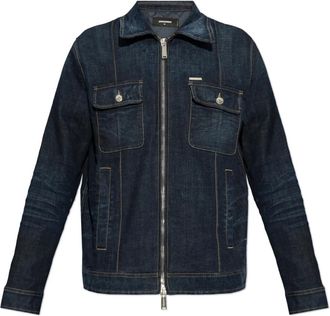 Dsquared2 Denim Jas - Heren - Spijkerjassen - Blauw - S - Denim - Jassen