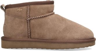 Mexx Bruine Enkellaarzen voor vrouwen - Dames - Winterlaarzen - Bruin - 39 EU - Su&egrave;de - Schoenen