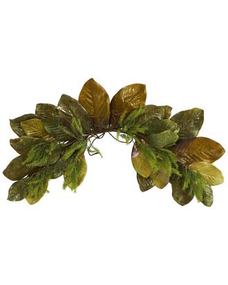 Nearly Natural 35In Fall Magnolia Leaf Artificial Swag
