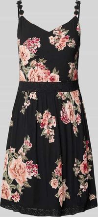 Only Tailliertes Minikleid aus reiner Viskose Modell KARMEN in Black, Gr&ouml;&szlig;e 34