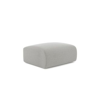 Sia Home Puf tejido de trama gris claro