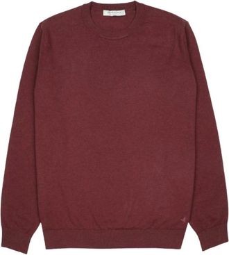 Brooksfield Maglia girocollo 203A.r004 7140Rabarbaro - - Knitwear - Uomo - Rosso - L