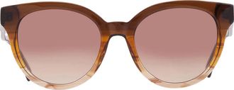 Longchamp Brown Gradient Round Ladies Sunglasses LO697S 701 53