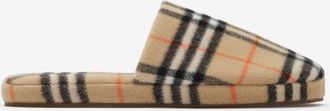 Burberry Check Wool Blend Slippers