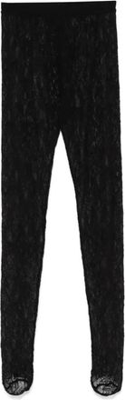 Wardrobe.NYC Lace Stirrup Legging - Dames - Leggings - Zwart - M - Broeken