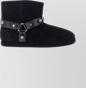 Balenciaga leather studded ankle boots