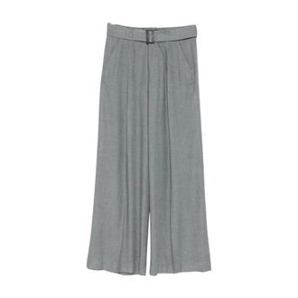 Dondup Wijde Broek - Dames - Broeken - Grijs - Maat: L