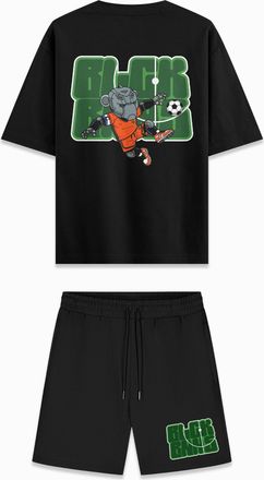 Black Bananas Black Bananas Kinderen World Cup Twin Set, Zwart