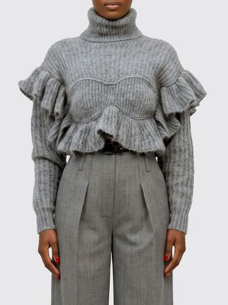 Elisabetta Franchi Ruffle-Detail Mohair Blend Turtleneck Jumper