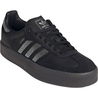 adidas Sambae Sneaker in Core Black/Silver Met./Gum5 at Nordstrom, Size 10.5