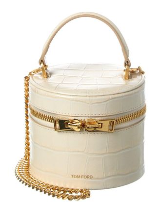 Tom Ford Croc-Embossed Leather Cosmetic Case