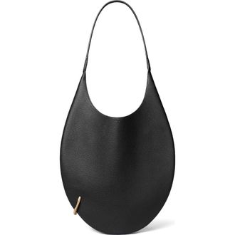 Tory Burch Pierced Soft Leather Shoulder Bag in Black at Nordstrom