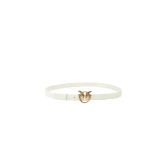 Pinko Pinko, Accessoires, Dames, Wit, XS, Leer, Love Berry H2 Belt