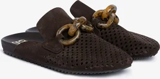 Pedro Garcia Slide clog brown suede| Braidy | Fall-winter 26 |