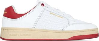 Saint Laurent Court-Classic Sneakers - Heren - Sneakers - Wit - 42 1/2 EU - Schoenen