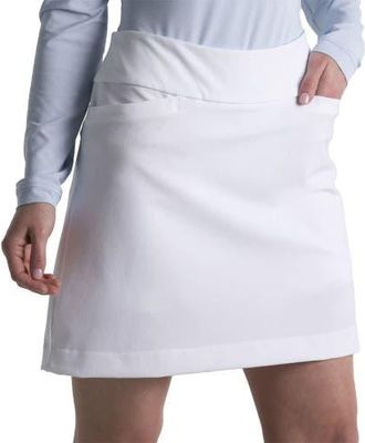 Fairway & Greene Fairway and Greene Carrie 16.5 Inch Womens Golf Skort in White at Nordstrom, Size Medium