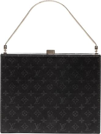 Louis Vuitton Pre-owned Clutches, female, Black, Size: ONE SIZE Pre-owned Chain Handle Top Handle Bag